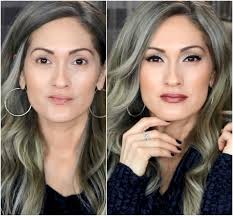 glammy silver gray hair makeup video