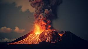 picture of volcanic eruption background