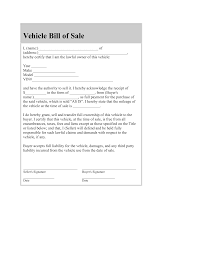 043 Template Ideas Simple Vehicle Bill Of Sale Fillable Pdf