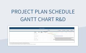 project plan schedule gantt chart r d