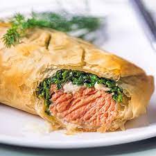 salmon spinach in phyllo recipes