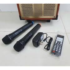 Giảm giá Loa karaoke mini hát cực hay Sansui SA1-08, loa bluetooth giá rẻ  thùng gỗ, tặng kèm 2 micro không dây - BeeCost