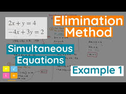 Method Of Elimination Solve