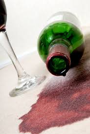 red wine stains from your carpets