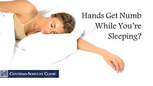 hand numbness while sleeping your neck