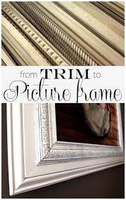 build a custom frame out of trim pieces