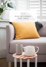 Diy Mini Patterned Side Table Sugar