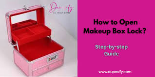 how to open makeup box lock step by