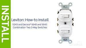 Please refer to the user manual of specific neon light or any other switch before the following wiring diagram shows that how to wire a pilot light gfci with other protected pilot light switches. Leviton Presents How To Install A Combination Device With A Two Three Way Switches Youtube