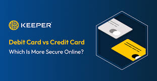debit card vs credit card key