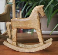 rocking horse wooden rocking horse