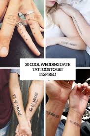 30 Cool Wedding Date Tattoos To Get Inspired Weddingomania
