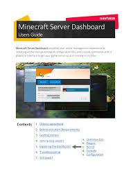Ip address and port of premium servers. Minecraft Server Dashboard Manualzz