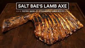 The restaurant quickly became the sector's leader with its top quality steaks, unprecedented service quality, boutique concept and still remains as number 1. Salt Bae S Lamb Axe Recipe Nusr Et Steakhouse Restaurant Youtube