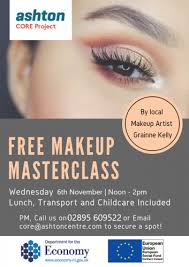 free makeup mastercl wednesday 6th