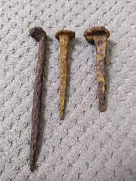 ancient rare roman iron nail lot of 3