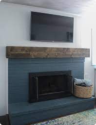 Diy Rustic Fireplace Mantel The Cure