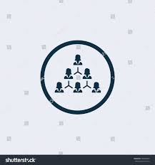 Organization Chart Icon Management Human Resources Stock