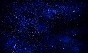 dark blue sky with bright stars