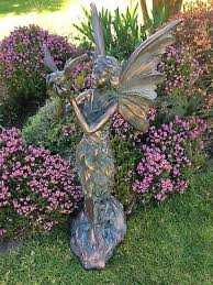large fairy standing garden ornament