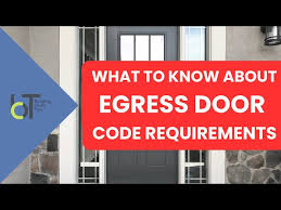 Egress Doors Code Requirements