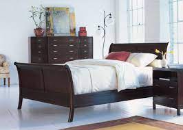 sleigh bed with modern and contemporary