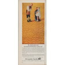 1961 alexander smith carpets vine ad