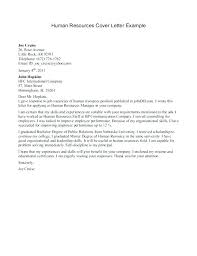 Entry Level Human Resources Cover Letter Ronni Kaptanband Co
