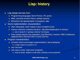 lisp a history powerpoint presentation
