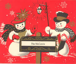 Christmas snowman with lantern png clipart. Vintage Christmas Snowman Clipart