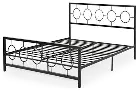 aldrin modern iron bed frame