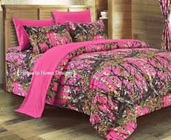 Hot Pink Camo Comforter Sheet Set