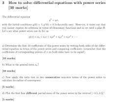 Solve Diffeial Equations With Power