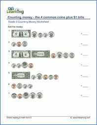 grade 2 counting money worksheets
