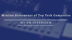 mission statements of top tech