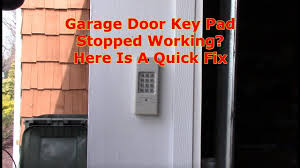 garage door keypad not working here is