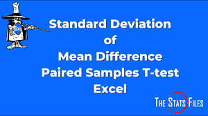 paired sle t test using excel