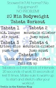 20 min bodyweight tabata workout