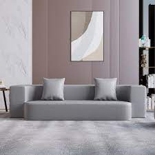 2000mm modern folding sofa bed leath