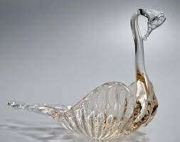 Italian Murano Art Glass Swan Ashtray