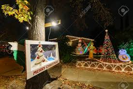 Los Angeles Dec 15 Beautiful Christmas Lights In Upper Hastings