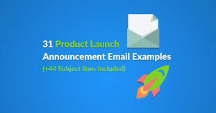 launch announcement email