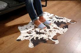 cow print rug fun faux cowhide area rug