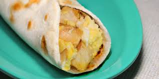 potato egg taco breakfast menu
