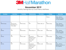 free half marathon training plan for 3m