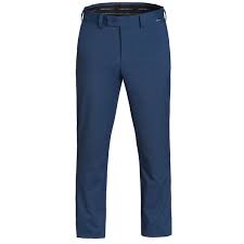 men s golf trouser navy blue harry hall