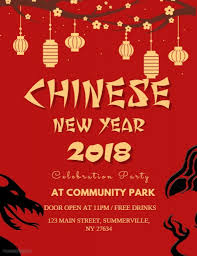 Red Chinese New Year Flyer Template Postermywall