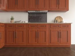 with cherry cabinets