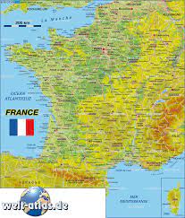 Frankreich, das der größe nach 41. Karte Von Frankreich Land Staat Welt Atlas De