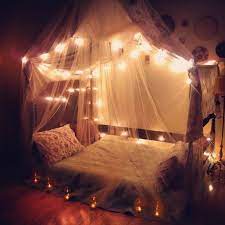 decorate your bedroom with fairy lights